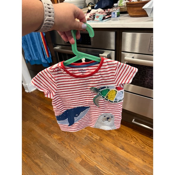 Mini Boden sea creature application short sleeve shirt 18-24 months - Picture 1 of 3